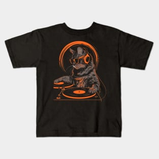 Cat DJ Session Kids T-Shirt